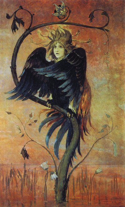 Gamaun, der prophetische Vogel von Viktor Mikhaylovich Vasnetsov